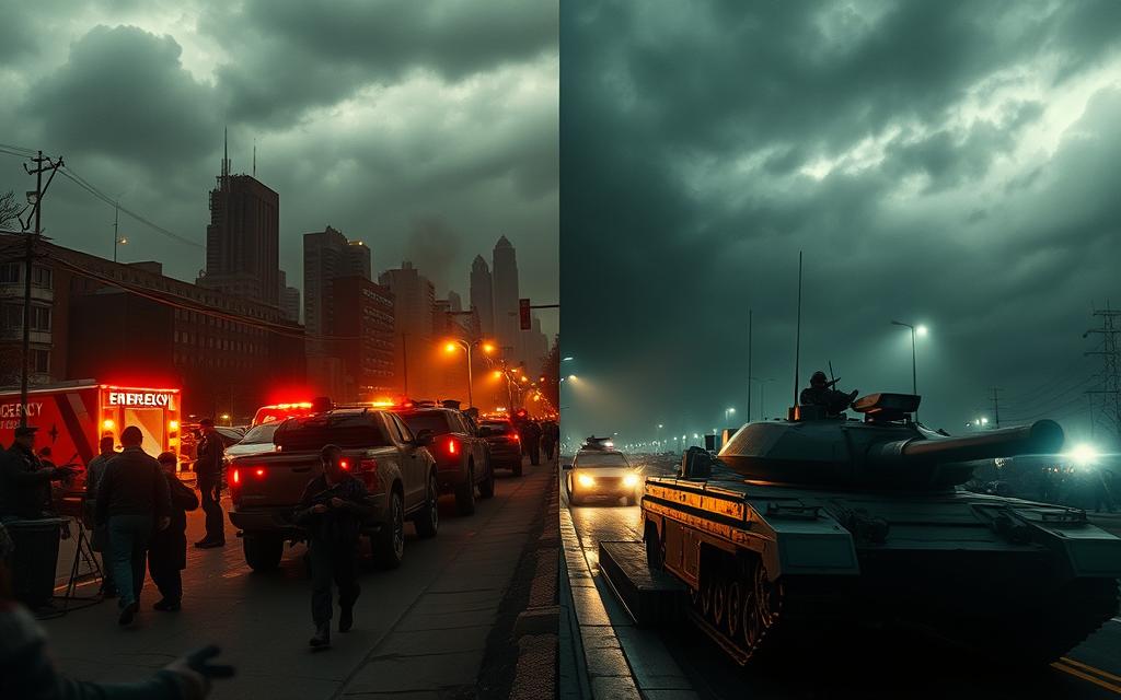 emergency vs martial law comparison