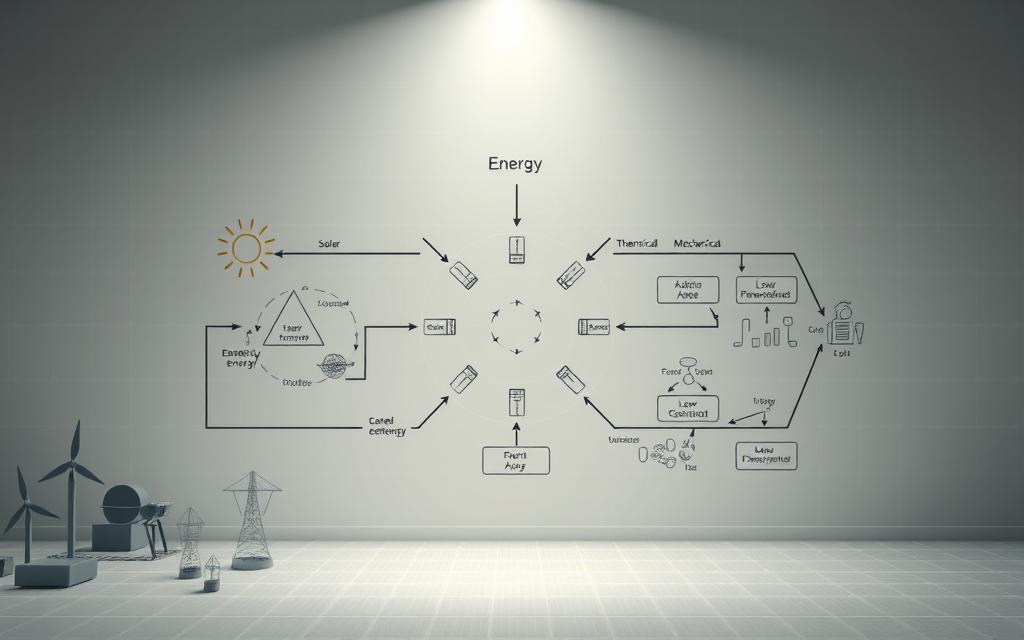 energy transformation diagram closed system