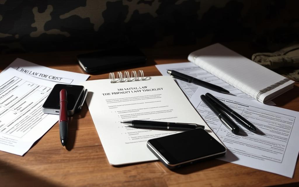 martial law preparation checklist